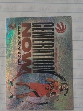 Topps Toronto Raptors Holographic Silver & Red Collin Murray-Boyles Trading Card